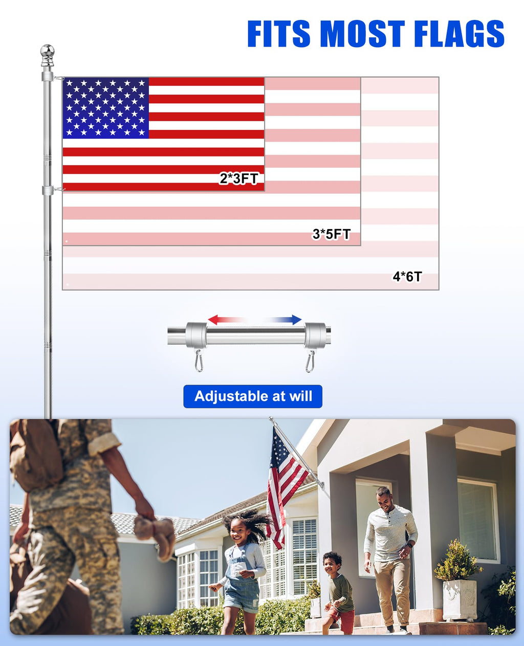 T304 Stainless Steel Flag Pole Y680