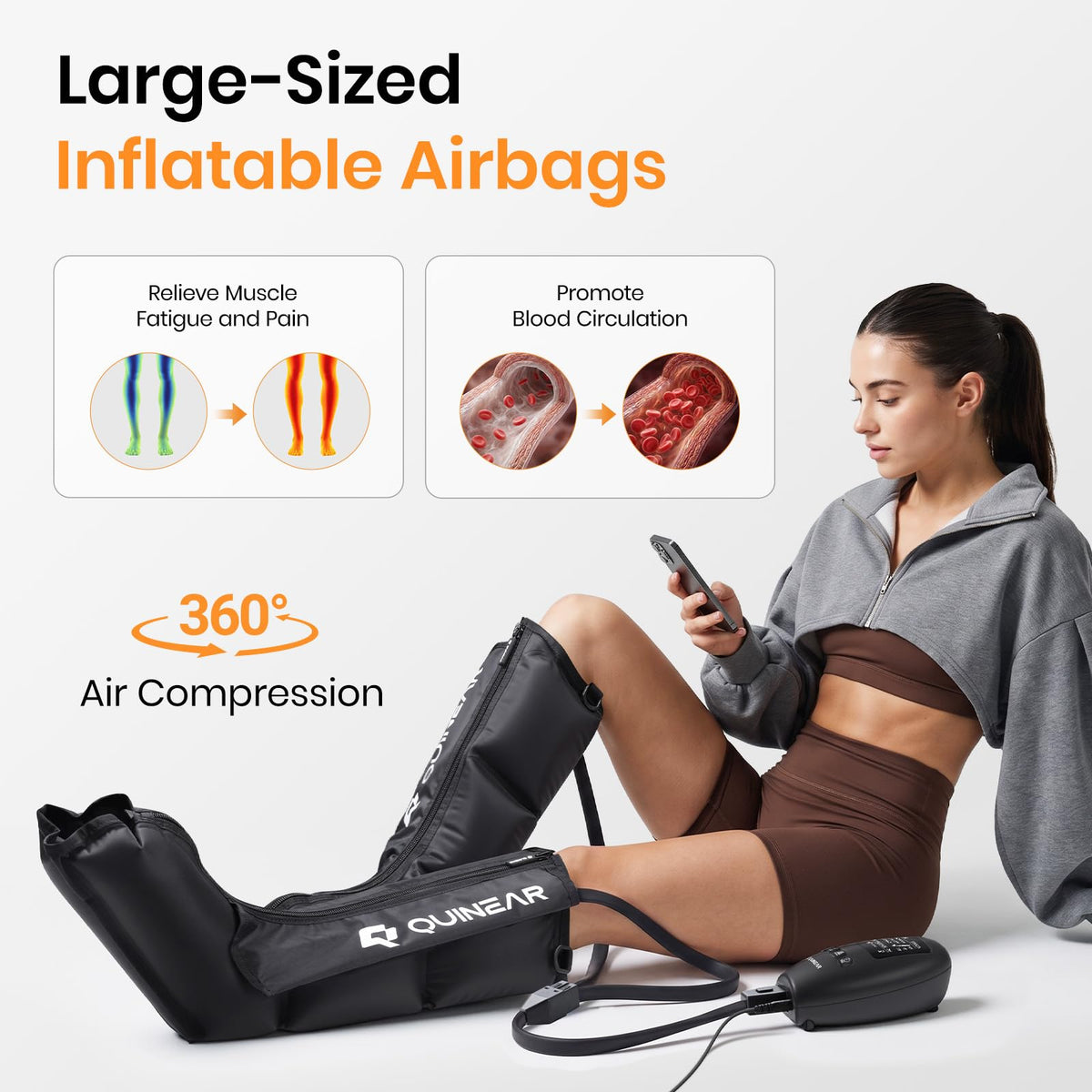 Air Compression Leg Recovery Boots Massager H286