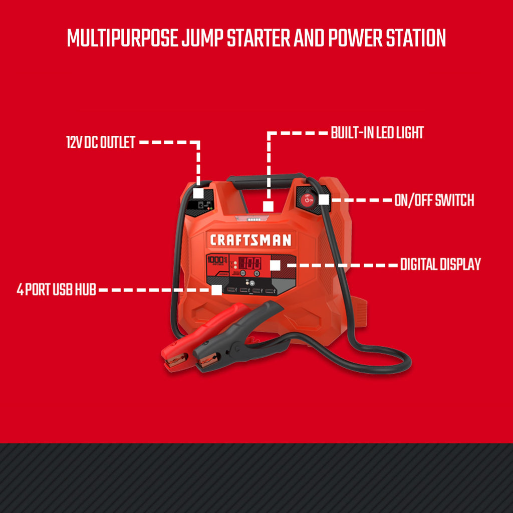 Car Battery Jump Starter and Portable Power Station S144
