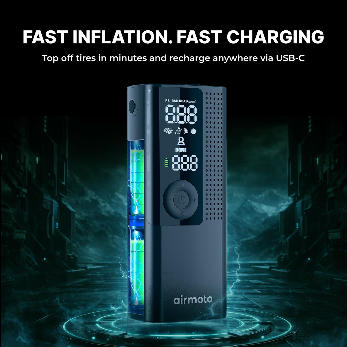 Portable Air Compressor Tire Inflator T49091