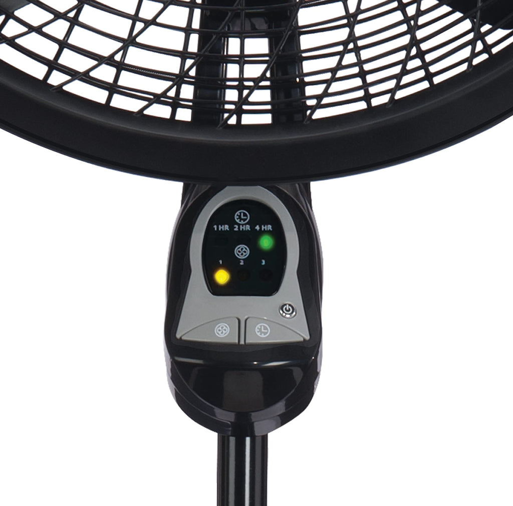 Oscillating Pedestal Fans with Adjustable Height, Timer, Remote Control and 3 Speeds L154258