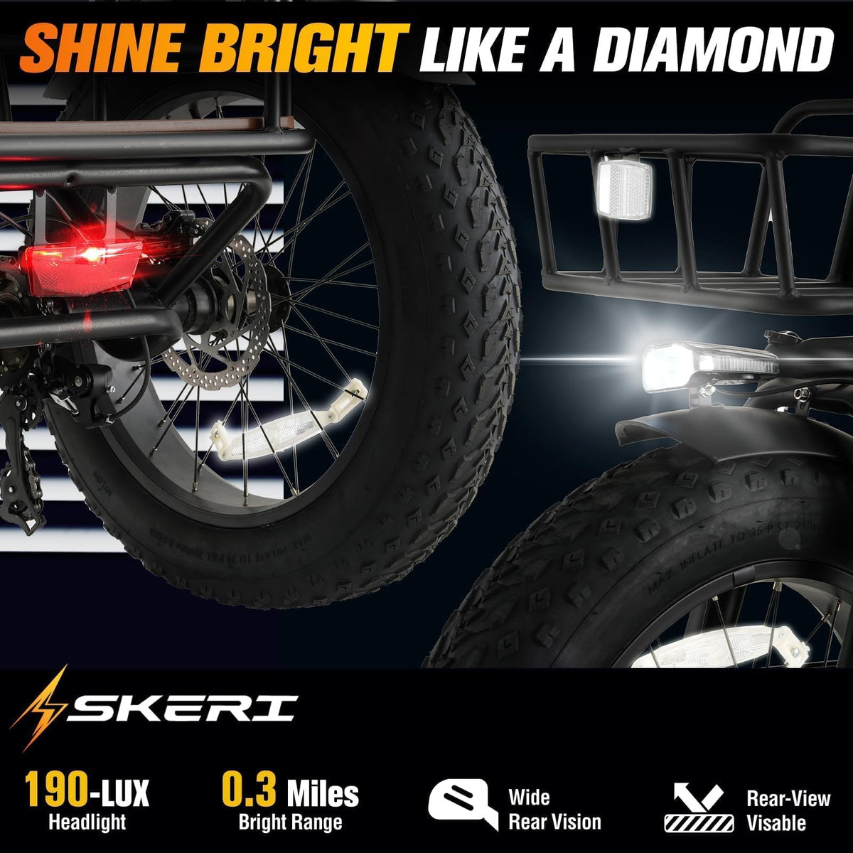 750W Folding Fat Tire Electric Tricycle J4549