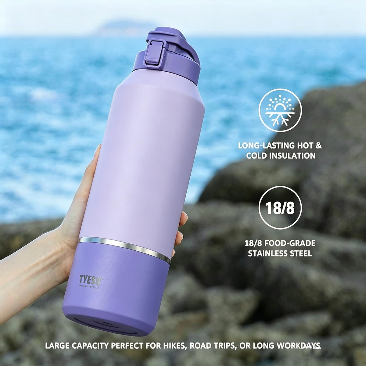 68oz Insulated Stainless Steel Water Bottle B822699