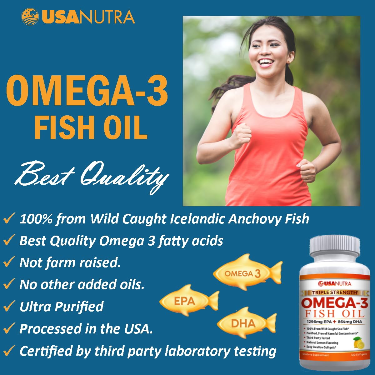 Omega-3 Fish Oil 3600mg with EPA and DHA T75367