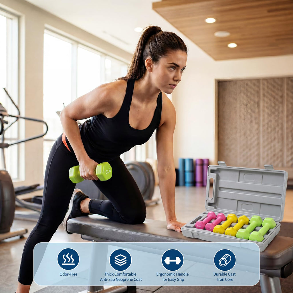 Neoprene Coated Dumbbell Set D800