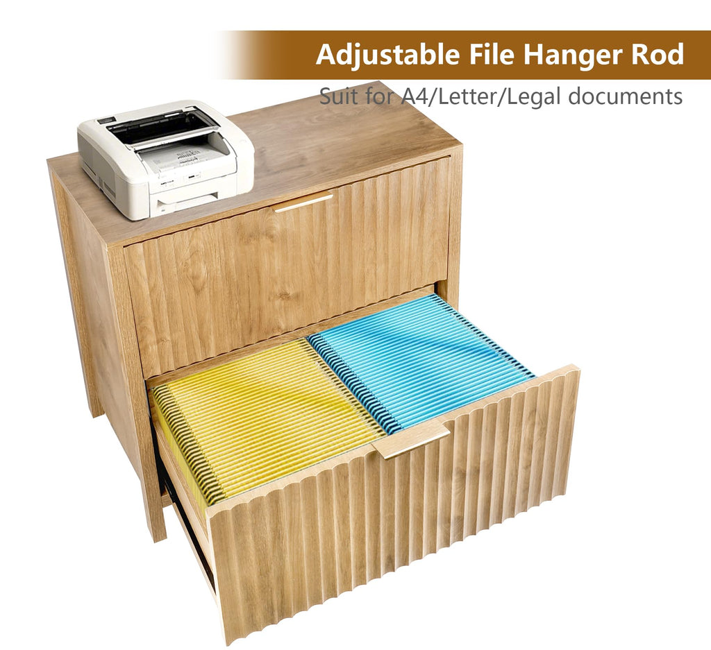 File Cabinet with 2 Drawers and Hanging Bar E85124