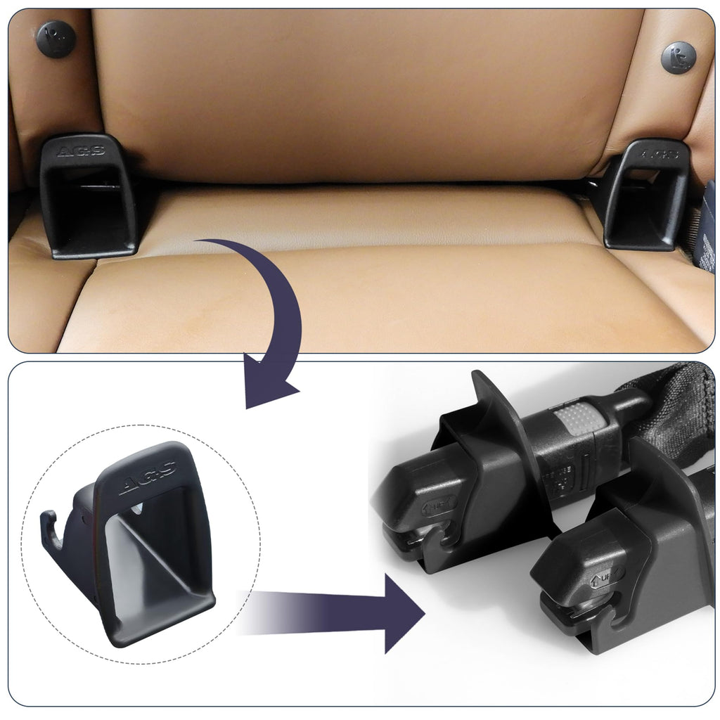 4Pcs Black Car Seat Latch Guides I791694