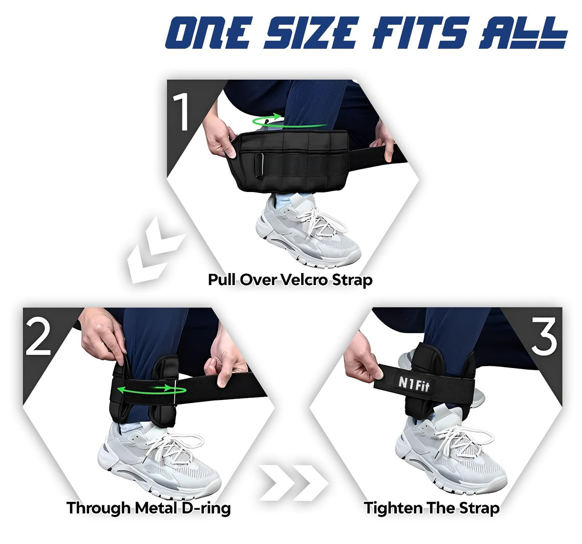 10lbs/Pair Adjustable Ankle Weights W680