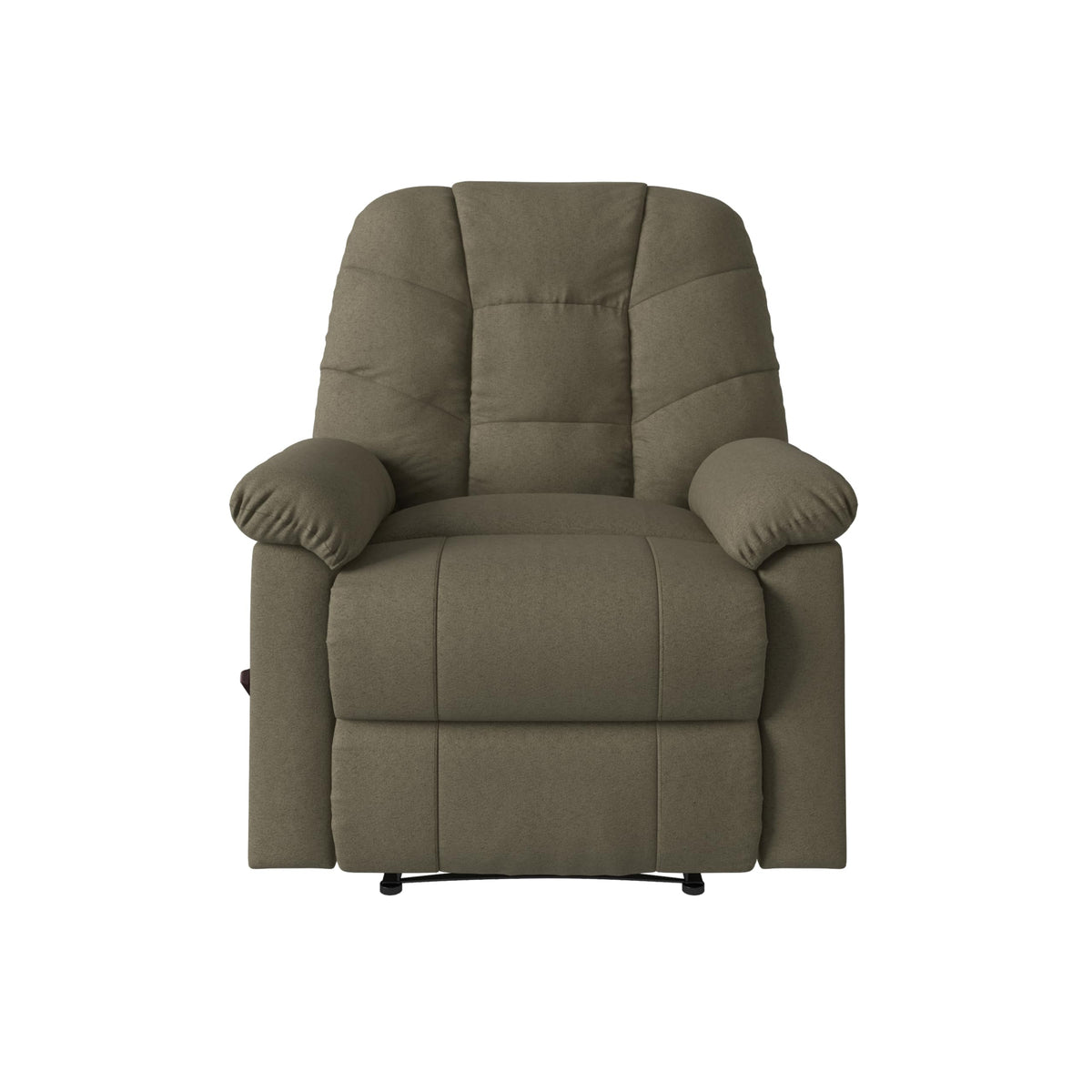 Velvet Swivel Rocker Recliner Chair with Adjustable Backrest and Footrest V300782