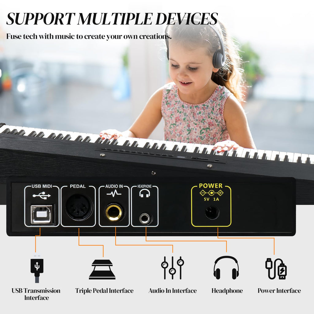 88 Key Fully Weighted Action Upright Piano K975