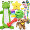 8 Pack Puppy Chew Toys with Squeaky Plush Rope and Ball U892963