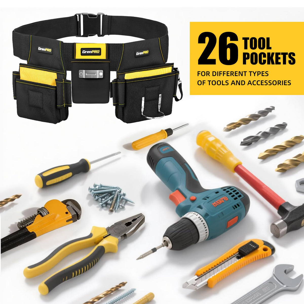 Magnetic 29 Pocket Tool Belt U69603