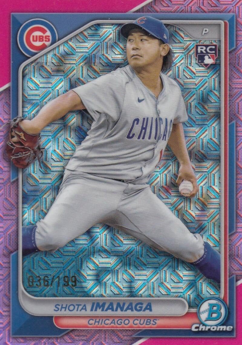 2024 Bowman Chrome Mega Box Mojo Refractor Baseball Trading Card U393353