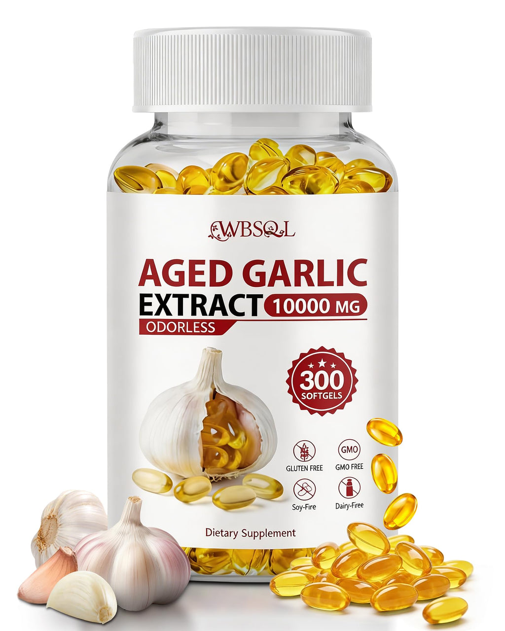 Aged Garlic Extract 10,000 mg 300 Softgels U172453