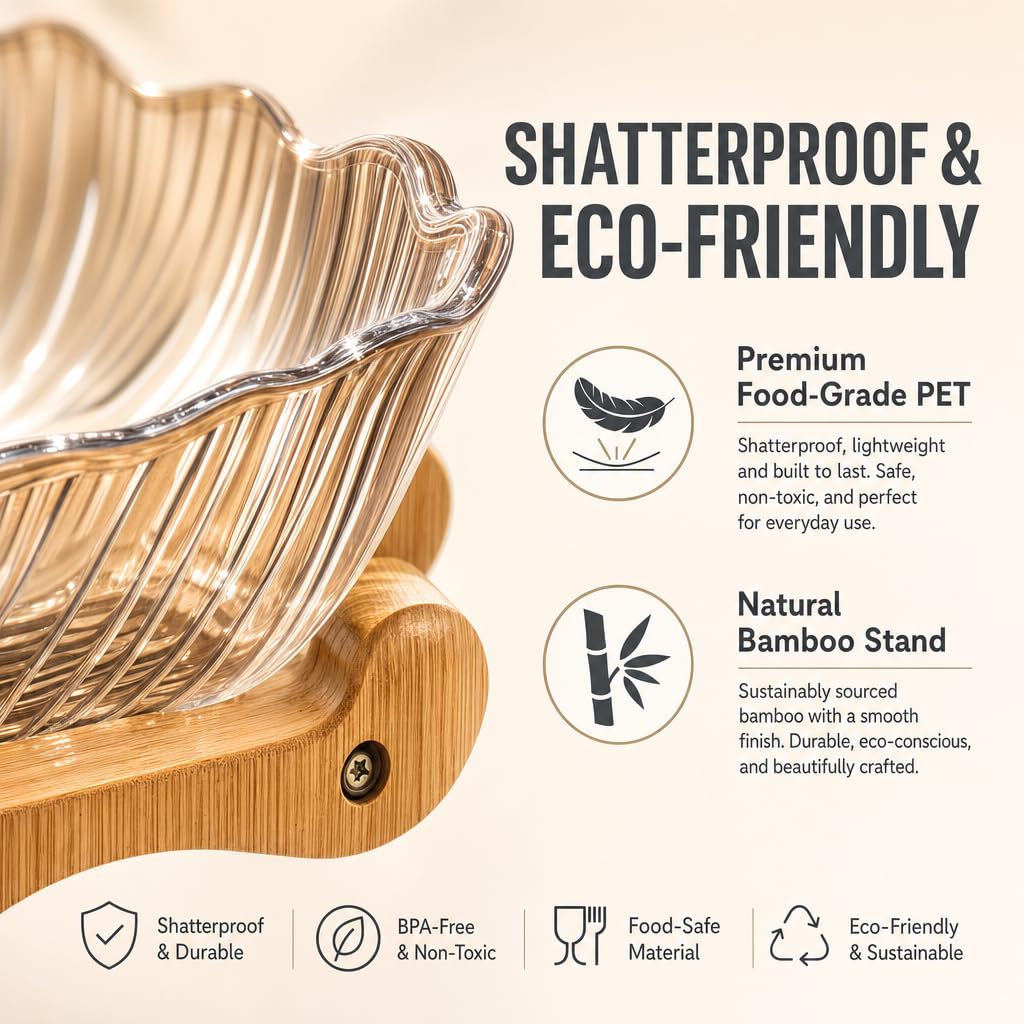 3 Tier Bamboo Fruit Basket L144