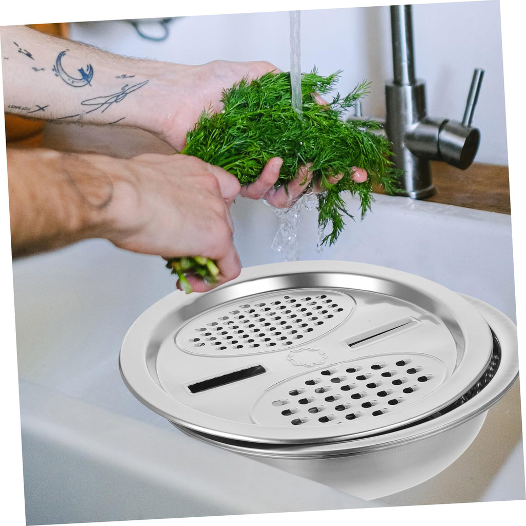 Metal Vegetable Washing Basket Strainer Bowl W197784