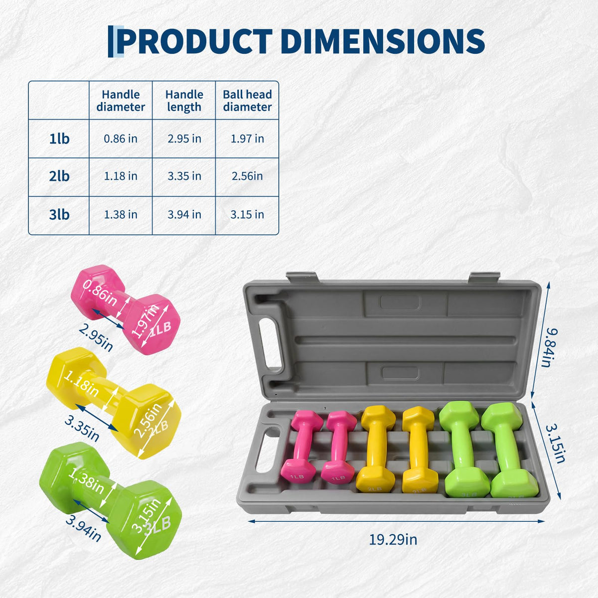 Neoprene Coated Dumbbell Set D800
