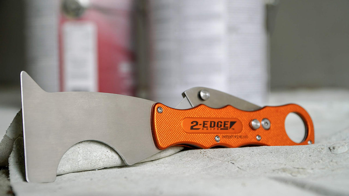 Foldable Utility Putty Knife with Aluminum Handle and Safety Lock Z46117