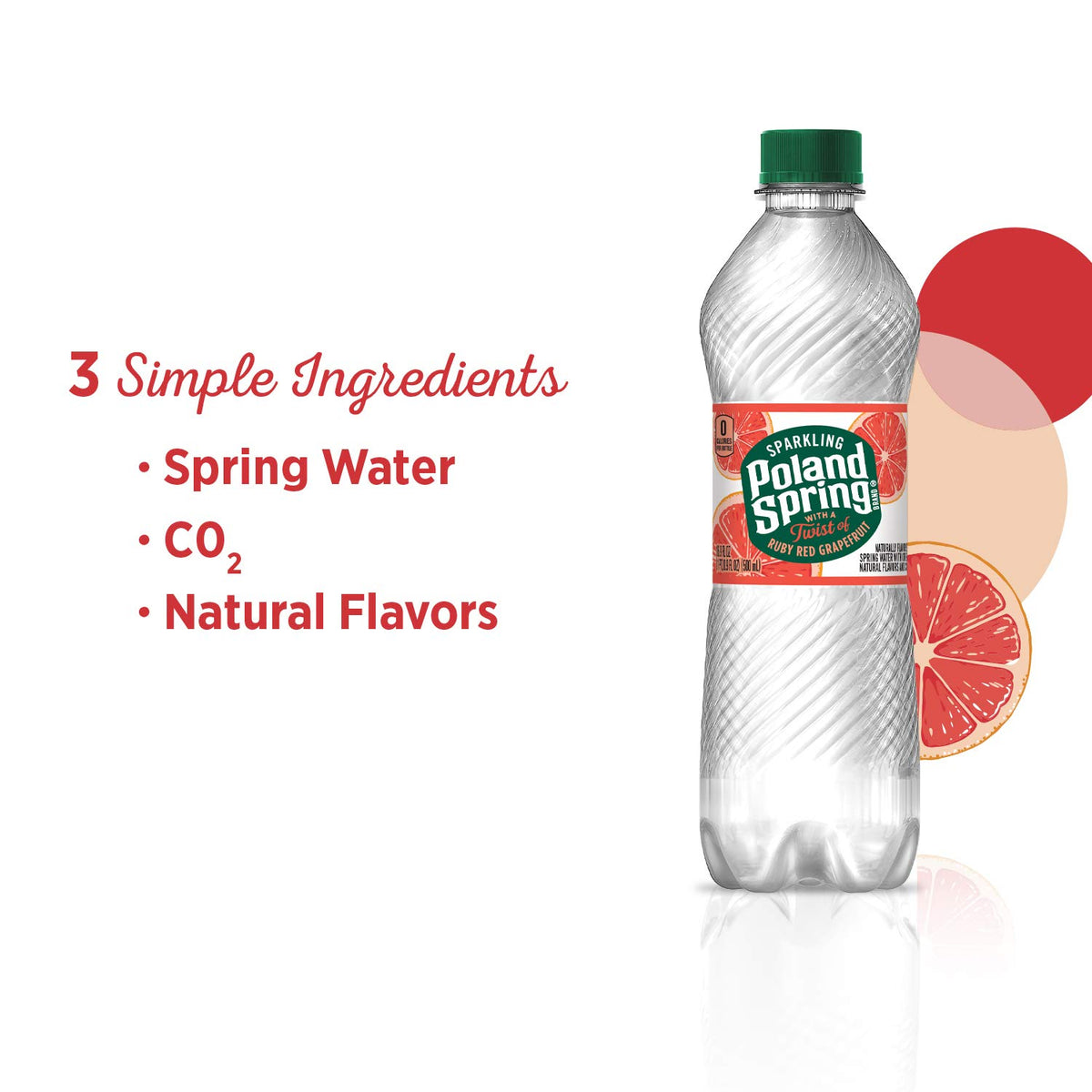 Sparkling Water, Red Ruby Grapefruit, 16.9 Fl Oz, Pack of 8 X7248