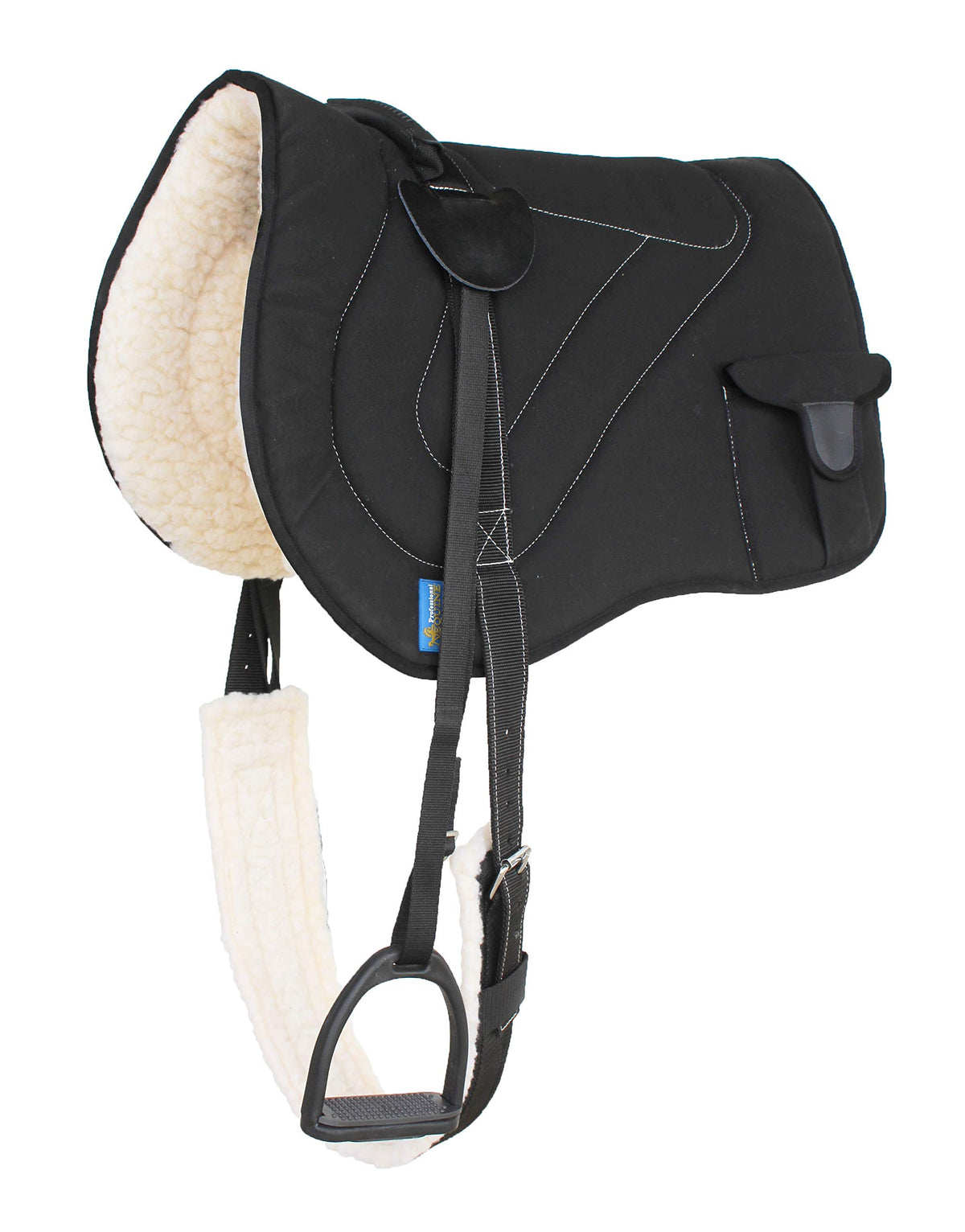 Horse Saddle Pad Fleece Padded Adjustable Bareback Pad K3208