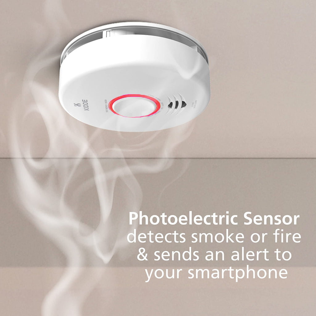 Smart WiFi Hardwired Smoke Detector with Battery Backup E996650