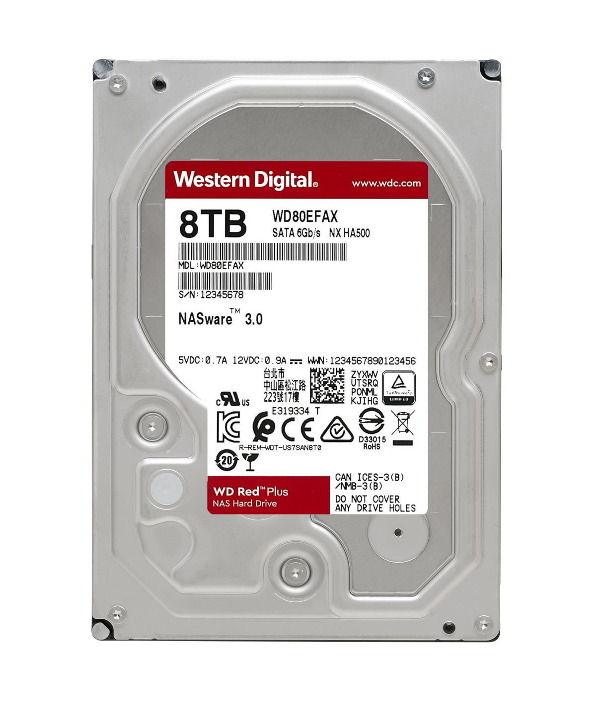 8TB NAS Internal Hard Drive HDD W53033