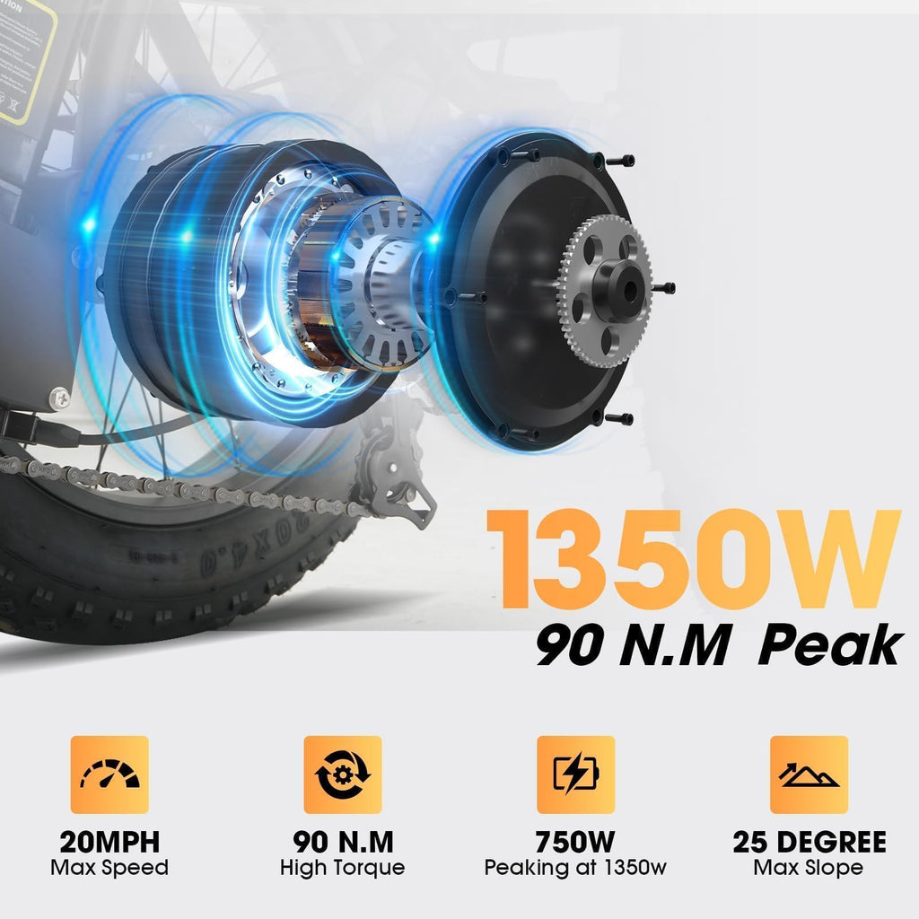 750W Folding Fat Tire Electric Tricycle J4549