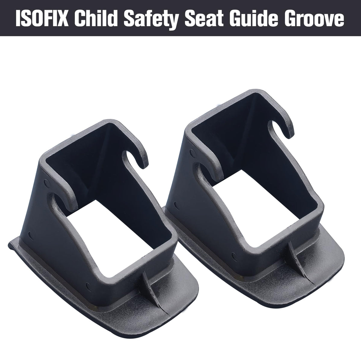 4Pcs Black Car Seat Latch Guides I791694