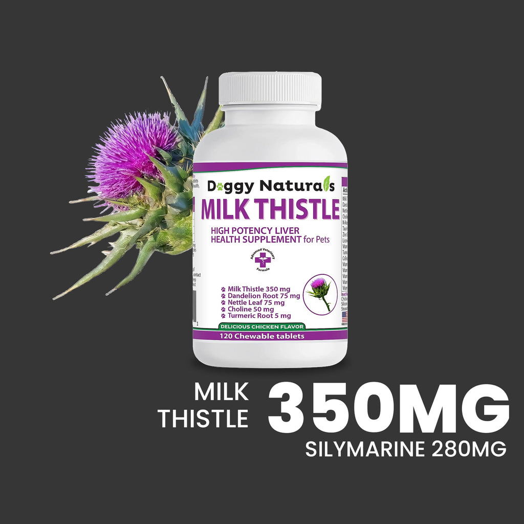 Milk Thistle Liver Health Supplement for Dogs 120 tabs T849668