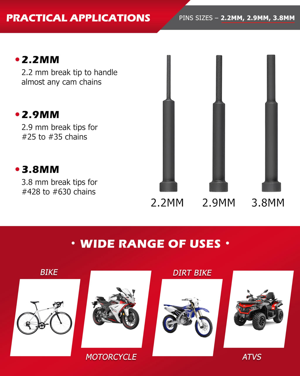Motorcycle Chain Breaker Set P57085