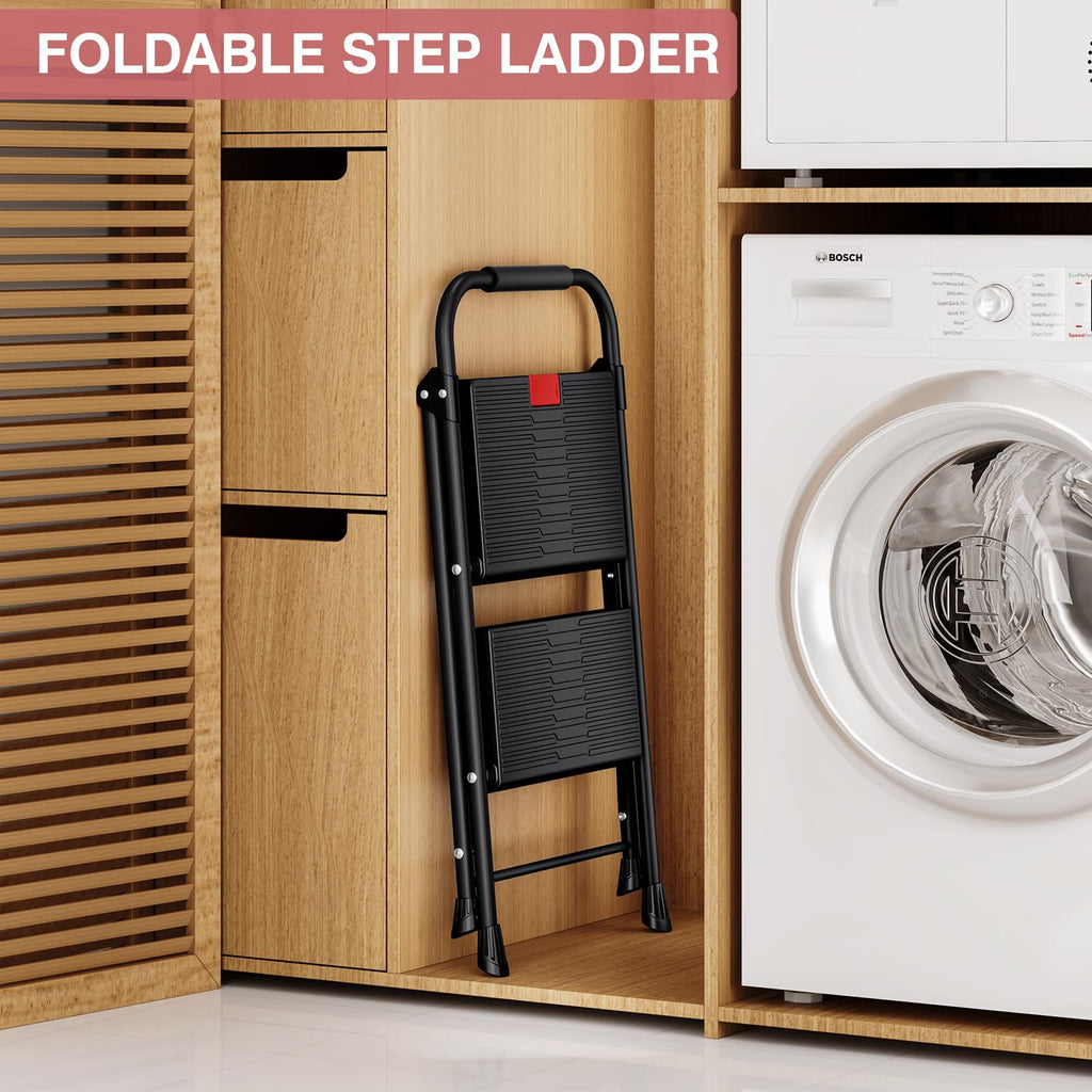2 Step Steel Step Ladder with Handrail Z746986