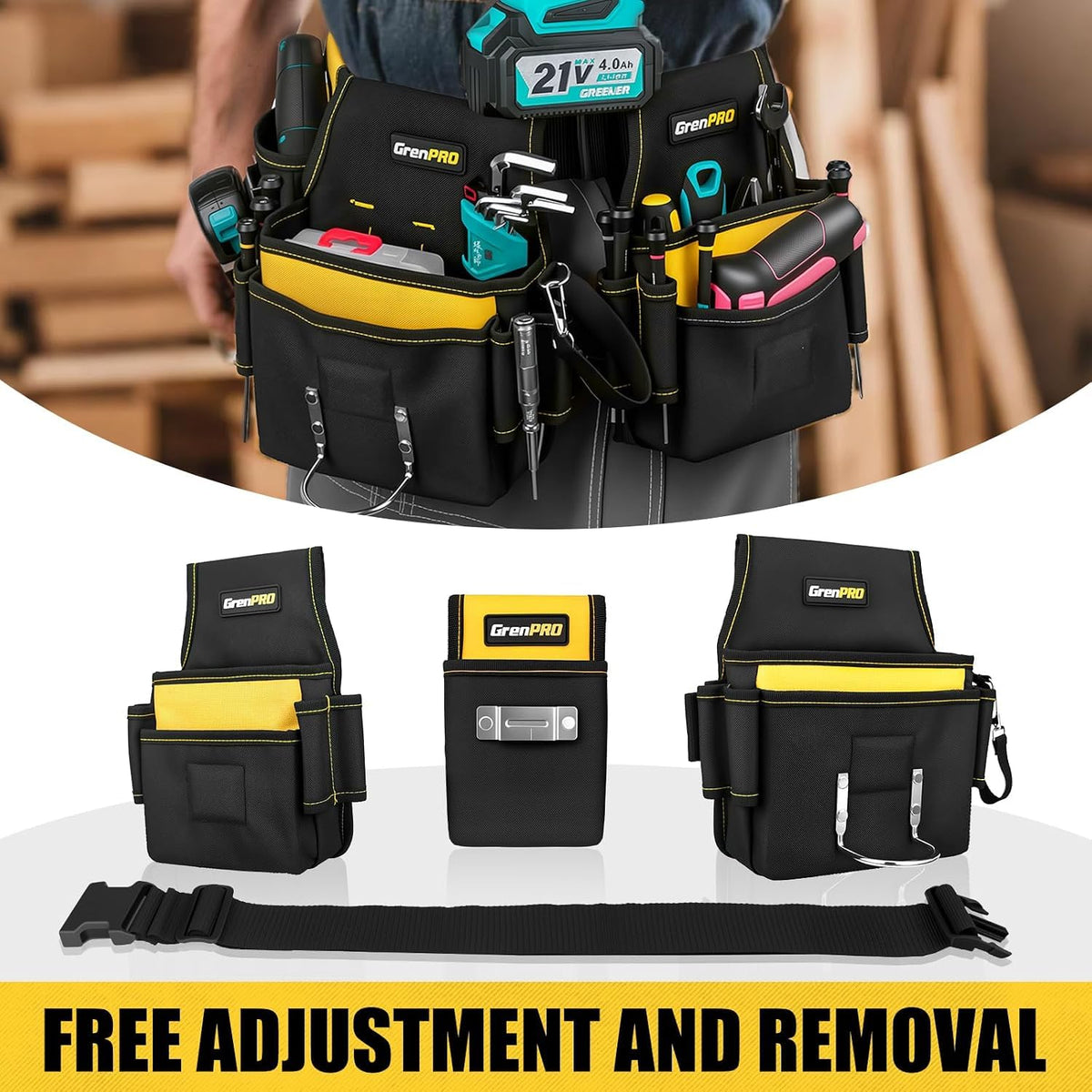 Magnetic 29 Pocket Tool Belt U69603