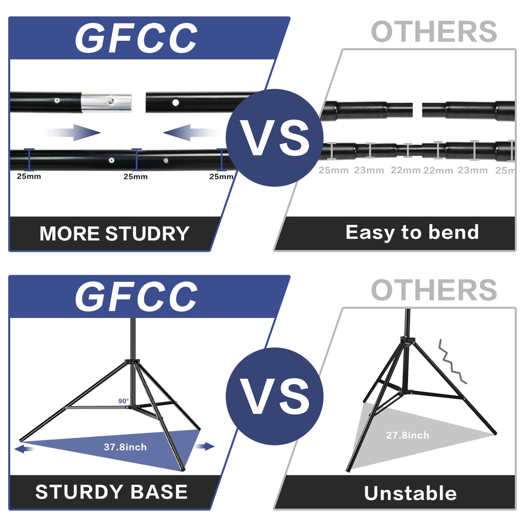 Adjustable Photo Backdrop Stand Kit with Carry Bag Q256