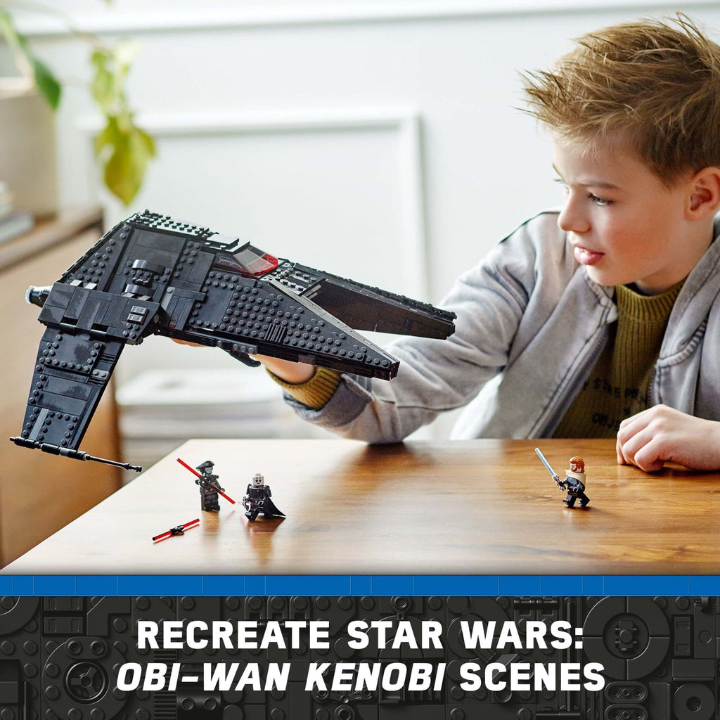 Buildable Toy Starship with Blue and Double-Bladed Red Lightsabers Y195