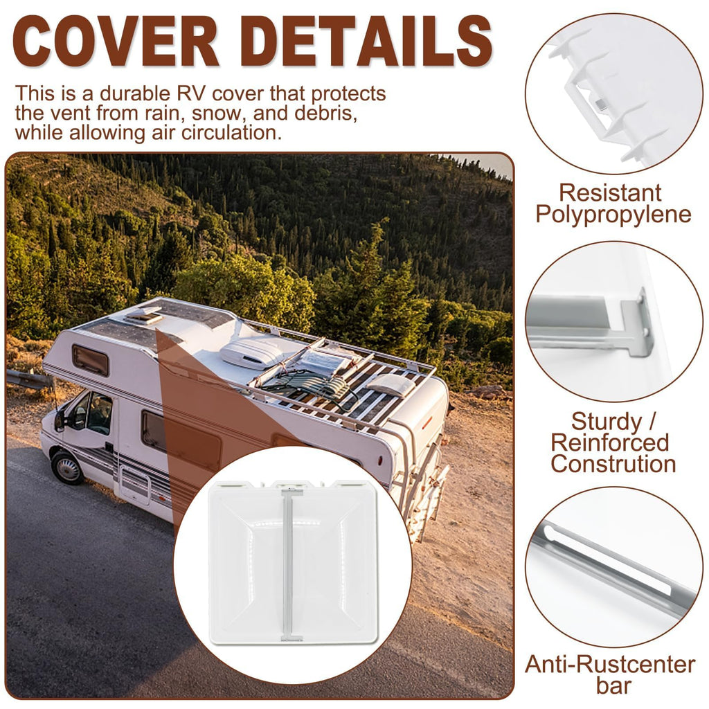 13" x 13" RV Vent Cover/Lid Metal Base T2677