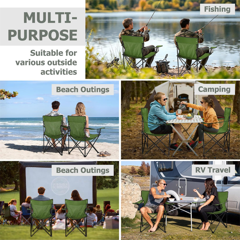 Camping Chairs Olive Green Q525
