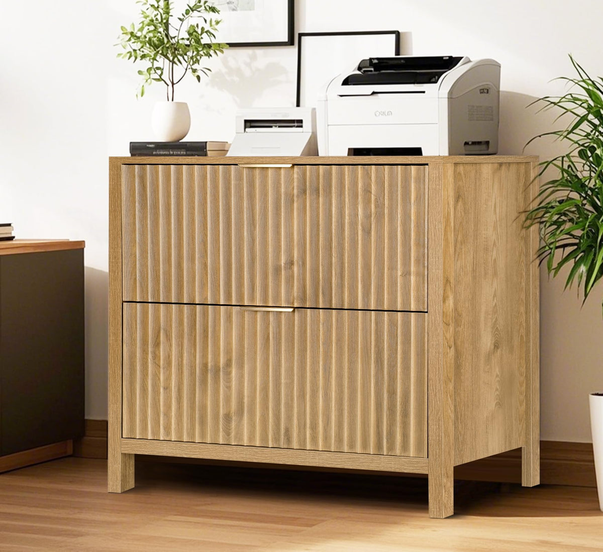 File Cabinet with 2 Drawers and Hanging Bar E85124