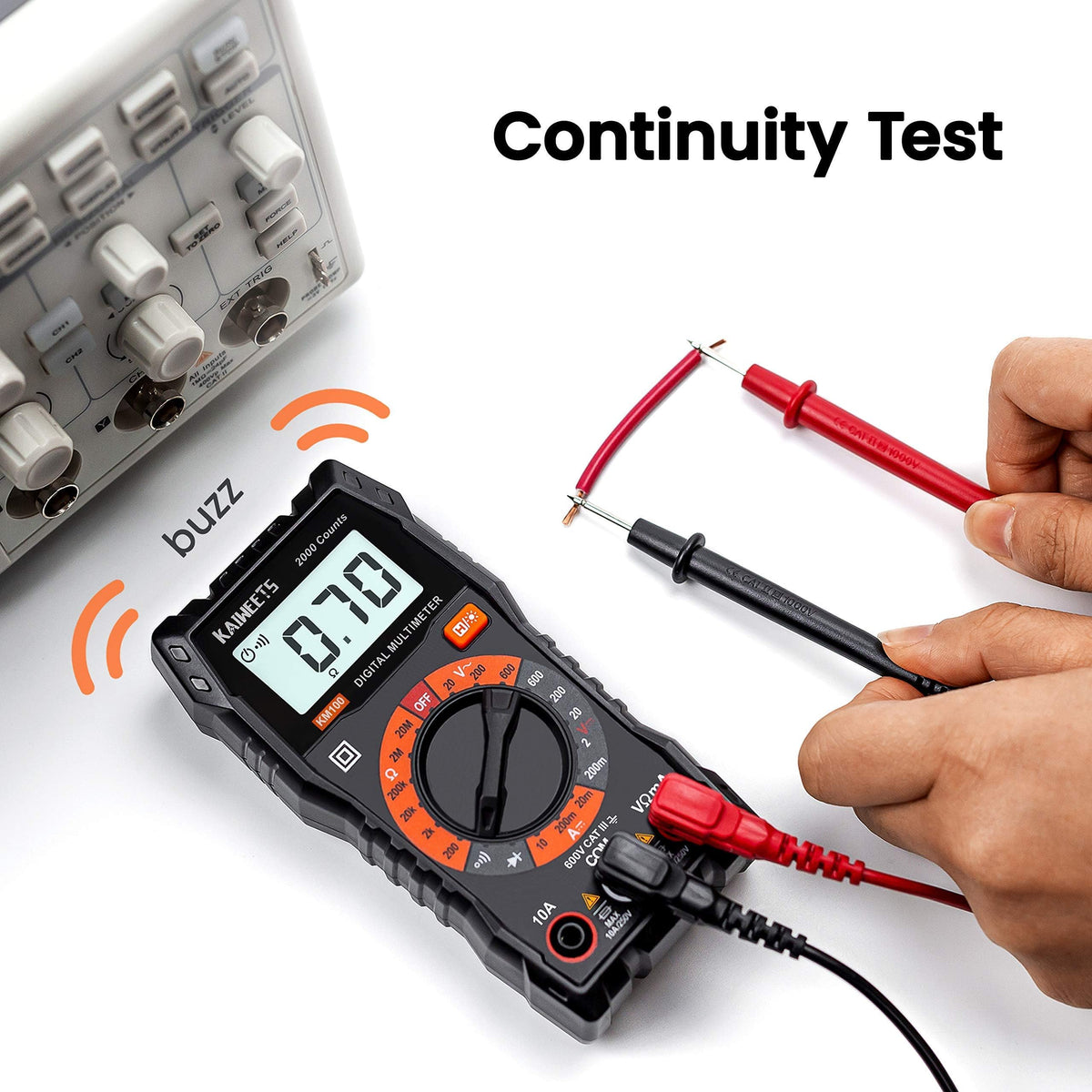 Digital Multimeter Voltmeter with Case J453