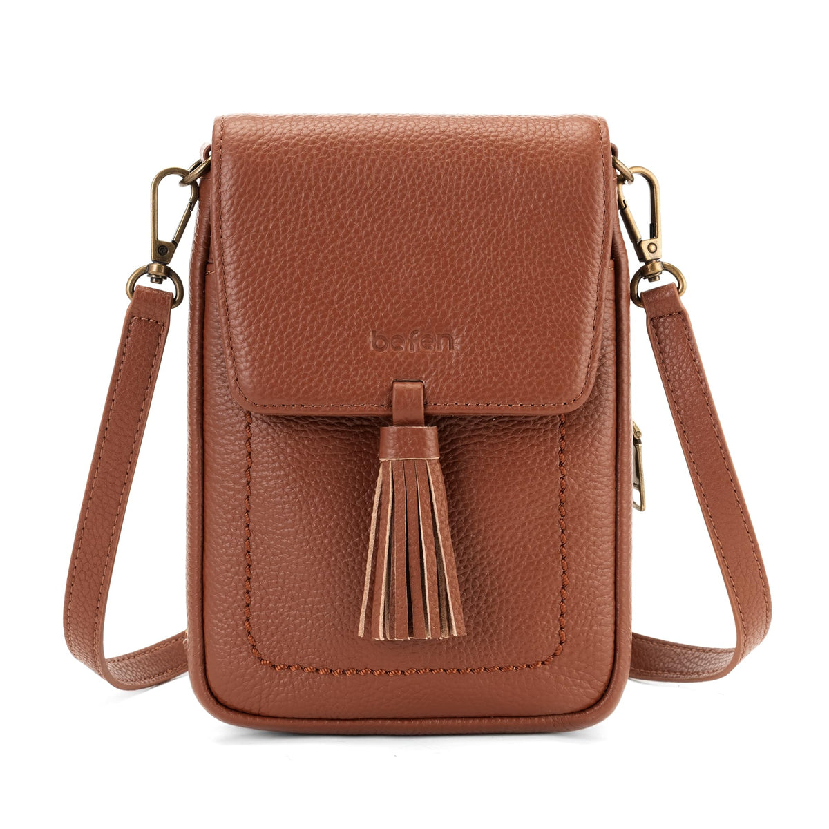 Genuine Leather Small Crossbody Bag W759