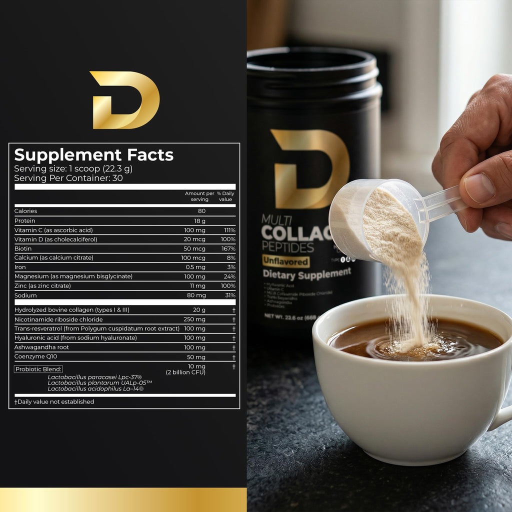 Multi Collagen Peptides Powder Unflavored 30 Servings K713