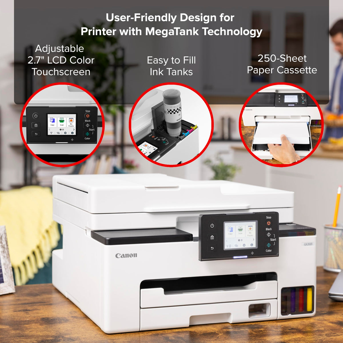 Wireless Color All-in-One Printer with Duplex Printing M3552