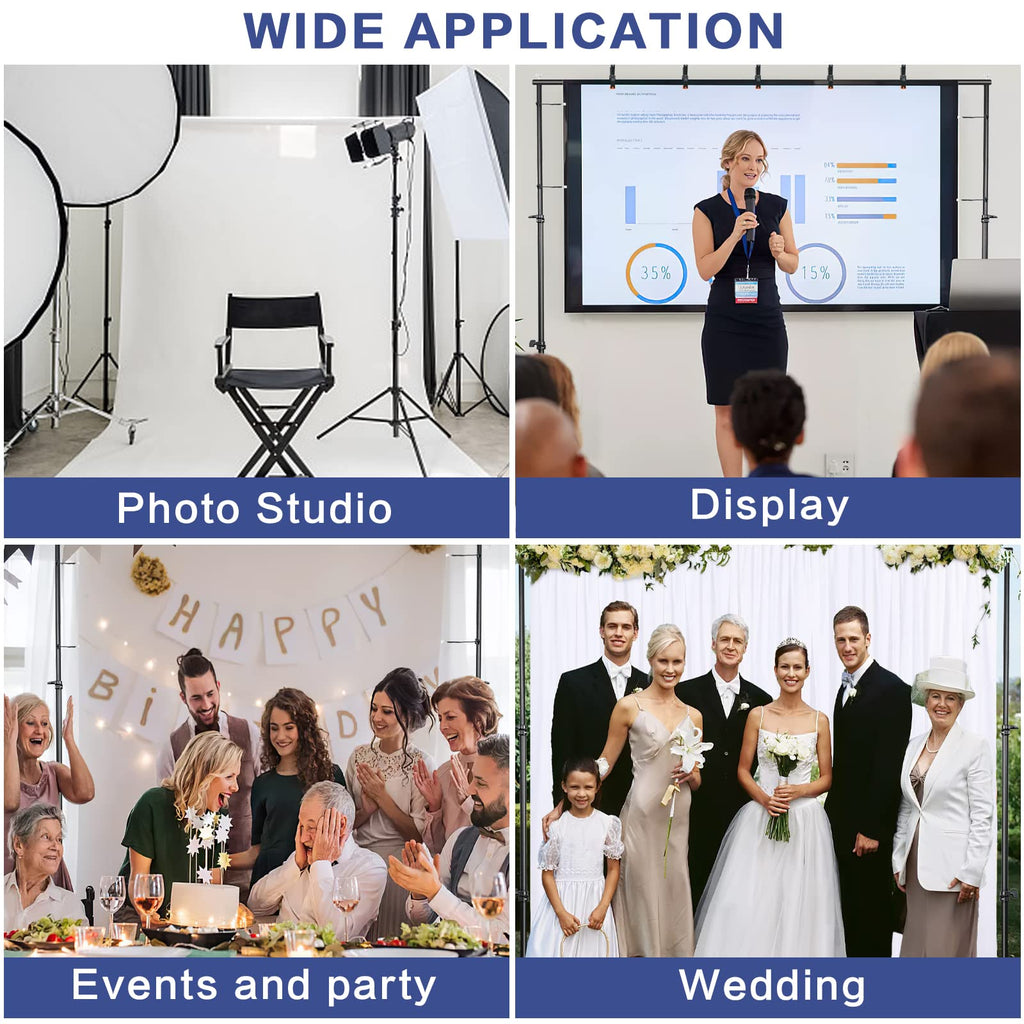 Adjustable Photo Backdrop Stand Kit with Carry Bag Q256