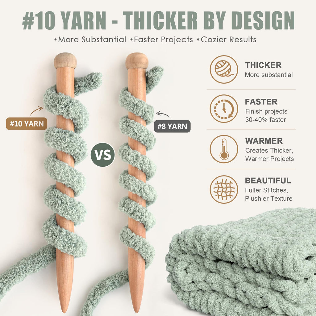 Chunky Chenille Yarn 9 Jumbo Pack L3941