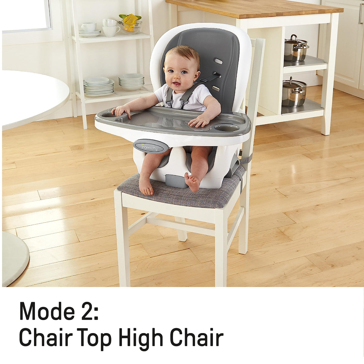 3-in-1 High Chair Convertible to Booster Seat & Toddler Chair E1912