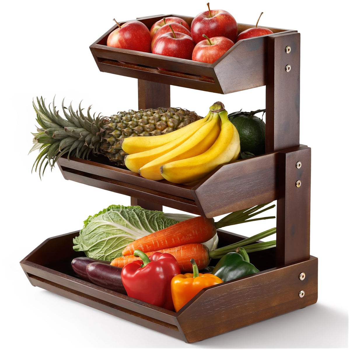 Acacia 3 Tier Fruit Basket W303660
