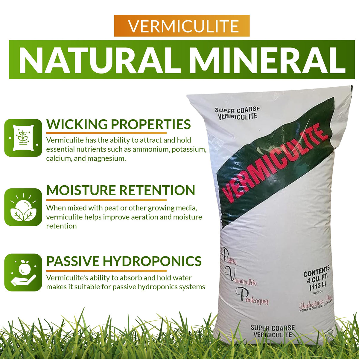 Super Coarse Vermiculite Soil Conditioner 4 Cubic Foot V749268