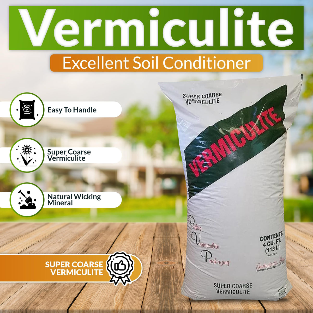 Super Coarse Vermiculite Soil Conditioner 4 Cubic Foot V749268
