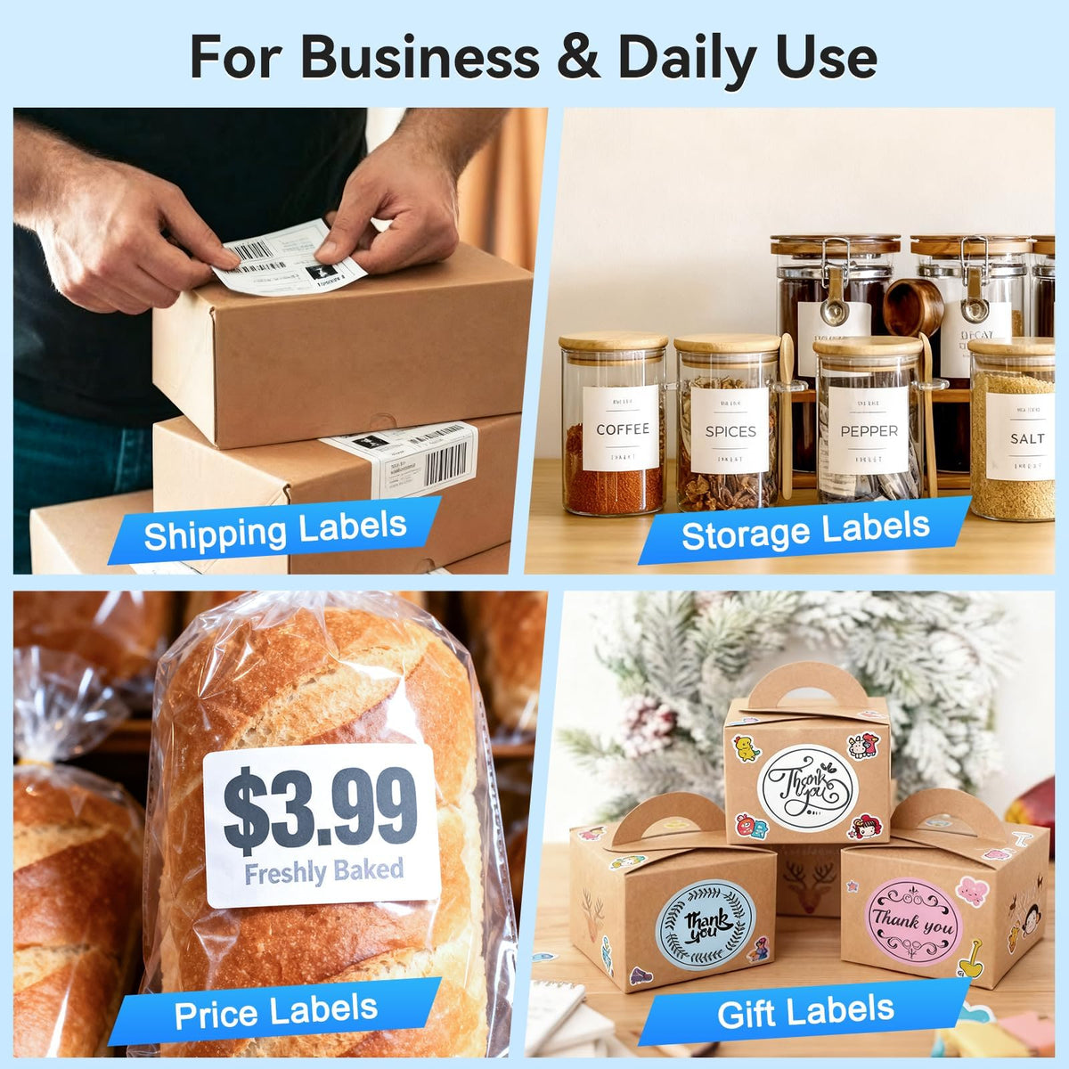Bluetooth Thermal Shipping Label Printer, Wireless 4x6 I188