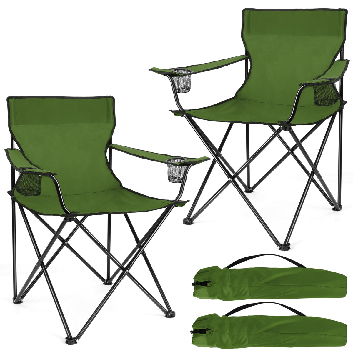Camping Chairs Olive Green Q525