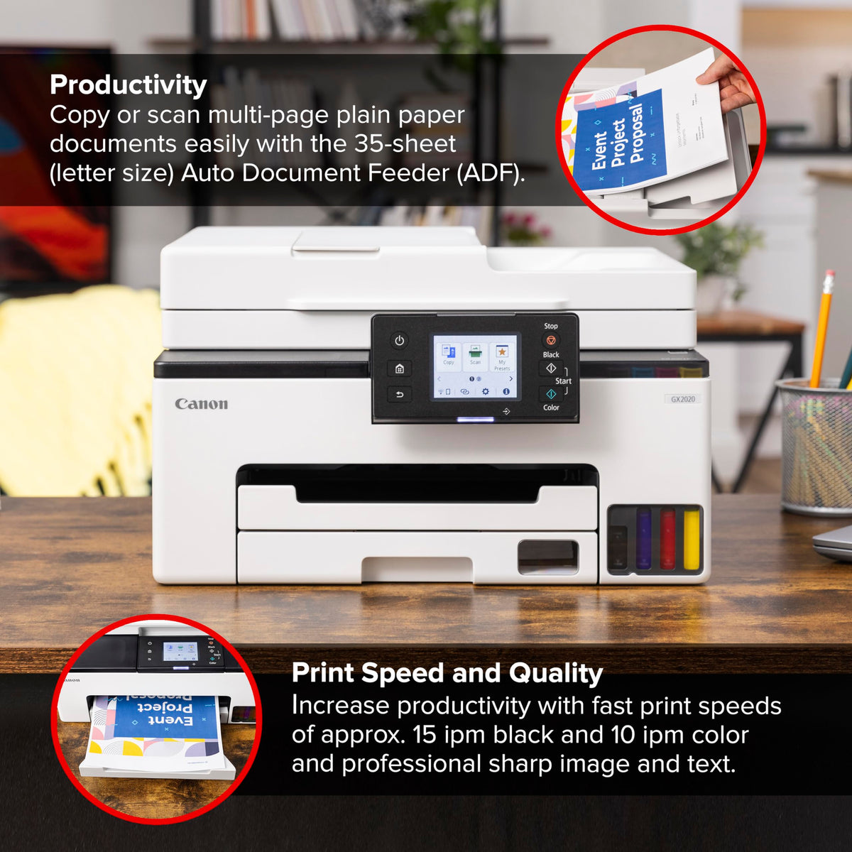 Wireless Color All-in-One Printer with Duplex Printing M3552